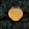 Solarlaterne Lampion außen wetterfest Ibiza | Sandsteinoptik | Solarlampe hängend | Balkondeko Terrassendeko | LED Gartenbeleuchtung Camping-Zubehör outdoor BBQ | 2700K H=15cm 102670 Bild 4