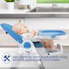 KIDIZ® 3in1 Hochstuhl Kinderhochstuhl inkl. Spielbügel , Babyliege , Kombihochstuhl Babyhochsitz ,7 höhenverstellbar Verstellbare Rückenlehne , mitwachsend ab 0 Monate bis 6 Jahre Babystuhl Blau Bild 3