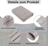 AXT SHADE Balkon Sichtschutz Wetterfest 75x600 cm Balkonverkleidung Balkonabdeckung Balkonbespannung Blickdichte Windschutz und UV-Schutz mit Kabelbinder für Balkongeländer-Taupe Bild 3