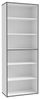 FORTE Keflavik Regal, Holzwerkstoff, Weiß/Grau/Braun, 84,5 x 226,5 x 41,5 cm Bild 4