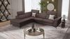 Sofanella Sofalandschaft AMARO Ledergarnitur Echtleder Eckcouch in Grau S: 286 Breite x 108 Tiefe Bild 2