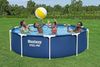Steel Pro™ Frame Pool Set mit Filterpumpe Ø 305 x 76 cm, dunkelblau, rund Bild 2