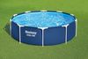 Steel Pro™ Frame Pool Set mit Filterpumpe Ø 305 x 76 cm, dunkelblau, rund Bild 5