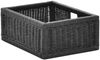 Krines Home Regalkorb 2er Set Regalkorb Aufbewahrungskorb Korb geflochten Rattan Korbset (2-teiliges Set), ca. 43 x 32 x 17,5 cm Aufbewahrung Regal Schrankkorb Bild 5
