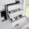 Lomadox Schwebetürenschrank STRATFORD-43 Kleiderschrank, mit Schubladen, weiß mit Spiegelfront, 270cm Bild 3