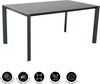 Dehner Gartentisch Cleveland, 160 x 90 x 75 cm, Aluminium/Keramik, Outdoortisch mit Aluminium-Gestell und kratzfester Keramik-Glasplatte Bild 3