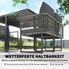 Outsunny Garten-Essgruppe mit 4 Stühlen, DPC-Tischplatte, abnehmbar Kissen, (Gartenset, 5-tlg, Gartenmöbel Set), für Garten Balkon Terrasse Bild 5