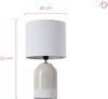 Pauleen Tischleuchte Sandy Glow max. 20W 230V Stoffschirm Keramik, ohne Leuchtmittel, Stoffschirm, Keramik, E14 - Lieferumfang ohne Leuchtmittel Bild 5