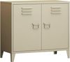 Dmora Credenza Lampone, Buffet da soggiorno, Madia da salotto, Dispensa da cucina, 80x40 h73 cm, Panna Bild 5