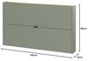 Lomadox Schuhschrank ABERDEEN-01 mit 2 Klappen, grün mit Eiche, 140cm breit Bild 2