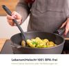 Hoffmann Germany Pfannenschaufel Küchenhelfer Pfannenwender Silikon Edelstahl 35 cm, Edelstahlkern, seitliche Lippen, 200°C, spülmaschinenfest Bild 5