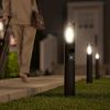 SSC-LUXon LED Gartenstrahler VARDA Außen Wegeleuchte mit Steckdose E27 Höhe 50 cm IP44 schwarz Bild 5