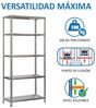 SimonRack Schwerlastregal, Lagerregal, 180 x 90 x 40 Metallregal, Kellerregal, Biegestelle 100 kg, 5 Fachböden, Galvanisiert - Comfort Bild 5