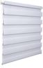 WOLTU Doppelrollo Klemmfix ohne Bohren Grau 60x150 cm (BxH), Duo Rollo Zebrarollo Fensterrollo Klemmrollo Seitenzugrollo Easyfix lichtdurchlässig & verdunkelnd Rollos für Fenster und Tür Bild 2