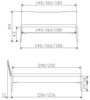 Hasena Lounge Spezia 160x210 MDF weiss - Fusshöhe 25 cm Massivholzbett Bild 3