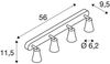 SLV No. 1000895 AVO CW Quad Indoor Wand- und Deckenaufbauleuchte QPAR51 schwarz Bild 5
