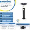 esotec LED Solarleuchte Metall PIR-Standleuchte Amelia H53cm 3Modi 36LEDs 3000K Garten 102746, LED fest integriert Bild 2