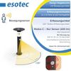 esotec LED Solarleuchte Metall PIR-Standleuchte Amelia H53cm 3Modi 36LEDs 3000K Garten 102746, LED fest integriert Bild 4