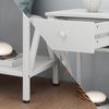 Nachttisch Keno Weiß 2er Set Vicco Bild 5
