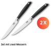 Amefa TENDERLOIN Steakmesser Set 2-teilig schwarz hochglanzpoliert Bild 5