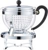 Bodum Teebereiter mit Kunststofffilter 1.3 L mit Rechaud Chambord Set verchromt + 2 doppelwandige Gläser 0.35 L Bild 2