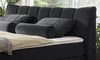 Mivano Free Boxspringbett/Bett mit 7-Zonen-Taschenfederkern-Matratze und Premium Topper/Härtegrad H3 + H4, Velours Cosy Anthrazit, Liegefläche 180x200 cm Bild 4