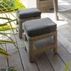 Hespéride - Quadratischer Gartenhocker Polynésia Havane - Havanna Bild 2
