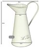 Krug Wasserkanne 51216 emailliert 26cm Kanne Waschkanne Emaille Wasserkrug Bild 5