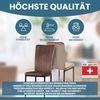Albatros Esszimmerstühle mit Samt-Bezug 6er Set MODENA, Braun - Stilvolles Vintage Design, Eleganter Polsterstuhl am Esstisch - Küchenstuhl oder Stuhl Esszimmer mit hoher Belastbarkeit Bild 5