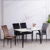 Albatros Esszimmerstühle mit Samt-Bezug 6er Set MODENA, Braun - Stilvolles Vintage Design, Eleganter Polsterstuhl am Esstisch - Küchenstuhl oder Stuhl Esszimmer mit hoher Belastbarkeit Bild 2