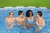 Bestway 5612X 15232 l Gerahmter Pool Erwachsener & Kind Leiter Grau Weiß 54 kg Bild 5