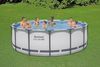 Bestway 5612X 15232 l Gerahmter Pool Erwachsener & Kind Leiter Grau Weiß 54 kg Bild 3