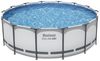 Bestway 5612X 15232 l Gerahmter Pool Erwachsener & Kind Leiter Grau Weiß 54 kg Bild 1
