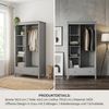 ebuy24 Kleiderschrank Tromsø Kleiderschrank ohne Türen 3 Ablagen, 1 Schu Bild 4