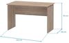 Muebles Pitarch | Bürotisch, Schreibtisch, Computertisch oder Studientisch, Cambrian Eiche, 76 x 120 x 68 cm (Höhe x Breite x Tiefe), modern, Modell Teide Bild 3