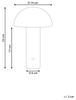 Kabellose LED Tischlampe BOJO mit Dimmer Metall Dunkelgrün Bild 3
