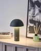 Kabellose LED Tischlampe BOJO mit Dimmer Metall Dunkelgrün Bild 2