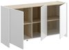 Sideboard CHERIFA - 3 Türen - Weiß & Eichefarben Bild 4