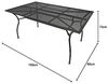 Gartentisch CLASSIC 90x150 cm, Streckmetall anthrazit Bild 2
