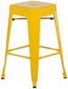 Hocker gelb Höhe 60 cm 2er Set CABRILLO Bild 4