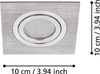 Eglo 98637 Einbauleuchte AREITIO L:9,5 B:9,5cm dimmbar Bild 3