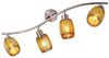 Deckenlampe aus Metall und Holz, Nickel matt, Eiche, PARKEY Bild 1