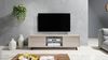 Selsey TV Schrank Board Sideboard Fernsehtisch Fernsehschrank 140 cm LED Beleuchtung Graubeige Lefyr, Grau Bild 5