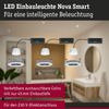 LED Einbauleuchte Nova Coin IP44 rund 78mm Tunable White 6W 530lm 230V Eisen gebürstet Aluminium Bild 3