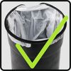 WENKO LEMAN Kosmetikeimer 5 Liter, Grau Bild 3