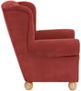 Ohrenbackensessel Kasha Bezug Veloursstoff Buche natur / terracotta 22270 Bild 4