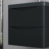 doporro Badezimmer-Set Waschbeckenunterschrank Wandmontage Mineralguss-Waschbecken Smile Bild 5
