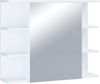 VCM Badmöbel Spiegelschrank Zalo 917459 weiß H. 64 x B. 80 cm T. 21 cm Bild 4