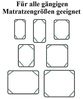 BAYLI Spannbettlaken Verstellbare Bettlakenspanner [4er Set], Betttuchspanner mit Metallcl Bild 5