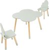 Kindersitzgruppe Epim mit Wolkendesign Mintgrün [en. casa] Bild 5
